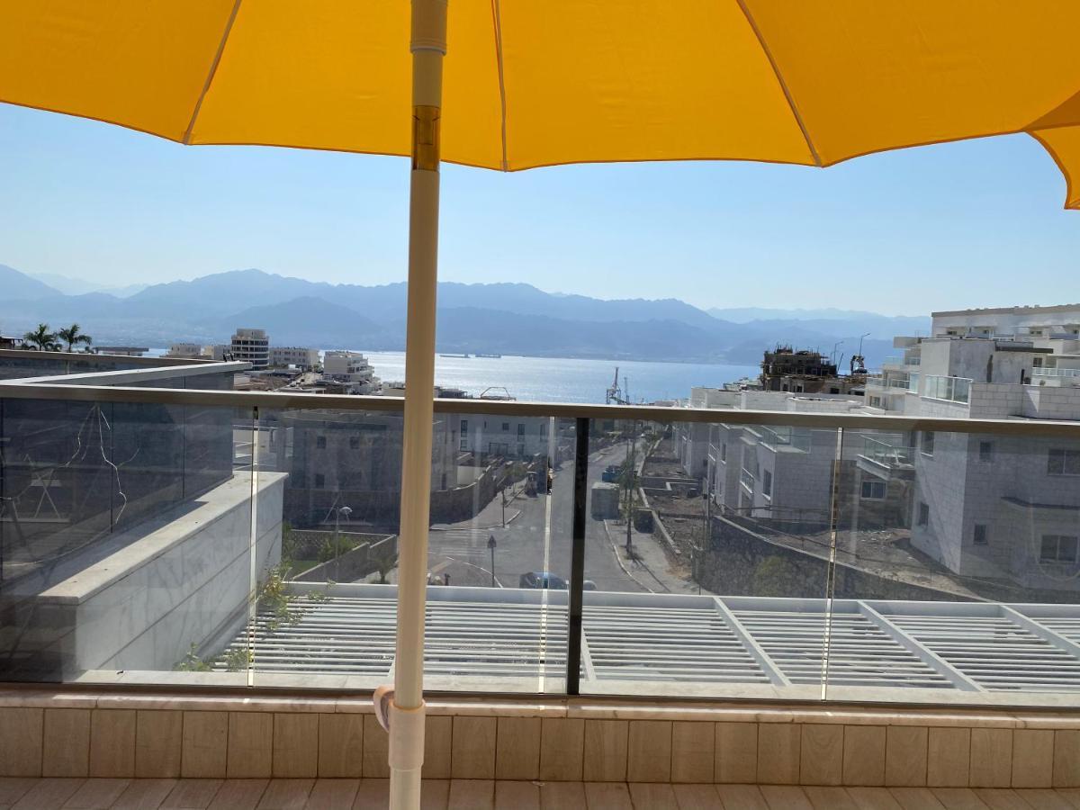 Stunning Penthouse With Sea Views And Private Heated Pool Lägenhet Eilat Exteriör bild