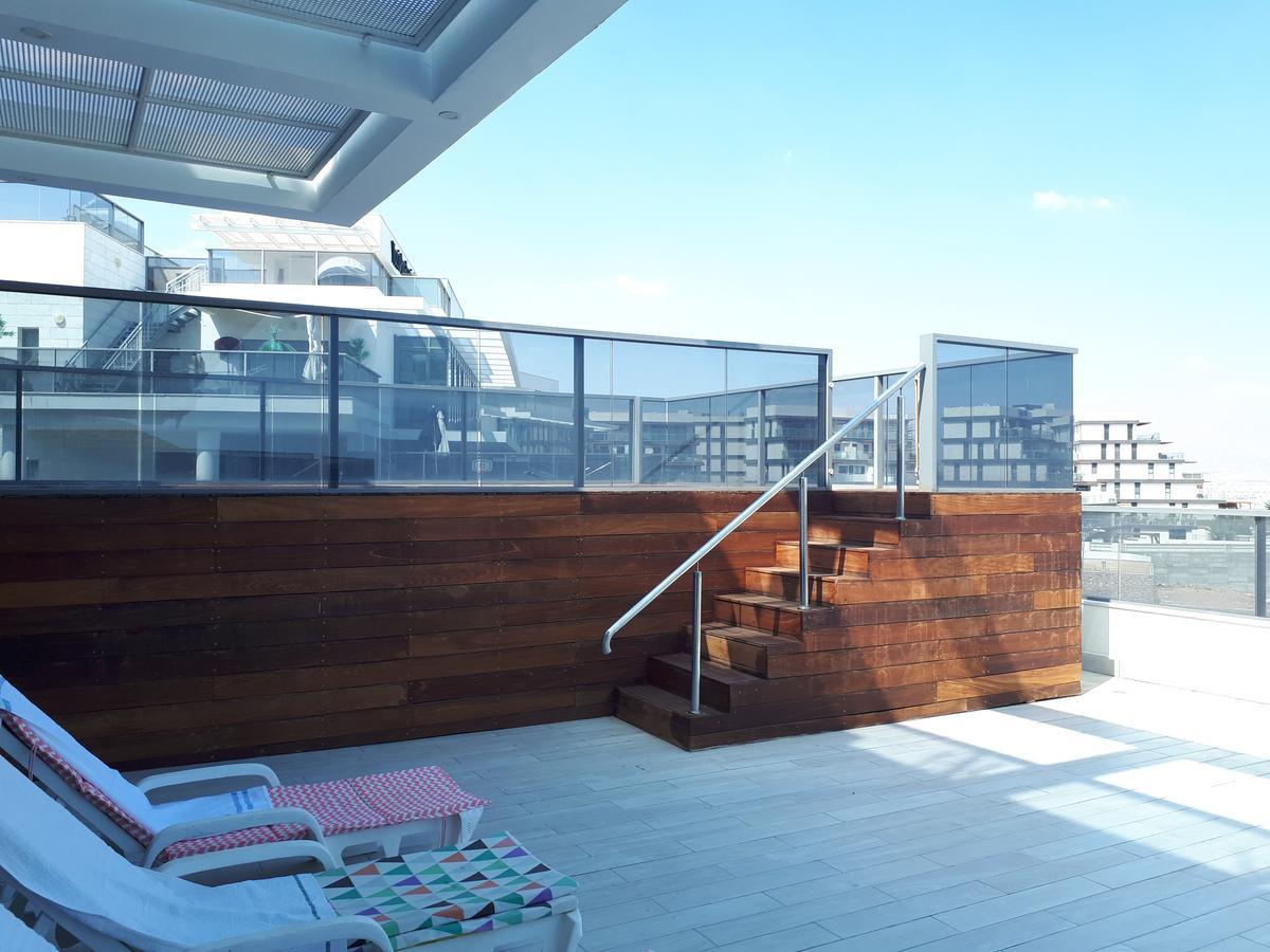 Stunning Penthouse With Sea Views And Private Heated Pool Lägenhet Eilat Exteriör bild