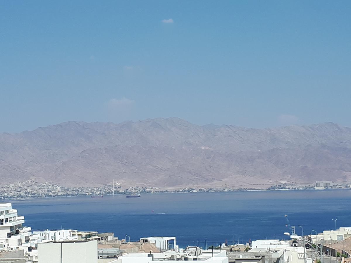 Stunning Penthouse With Sea Views And Private Heated Pool Lägenhet Eilat Exteriör bild